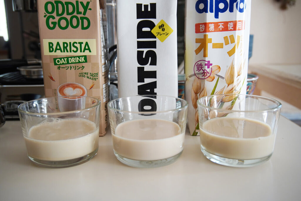 ODDLY GOODのオーツミルクをOATSIDEとalproと徹底比較